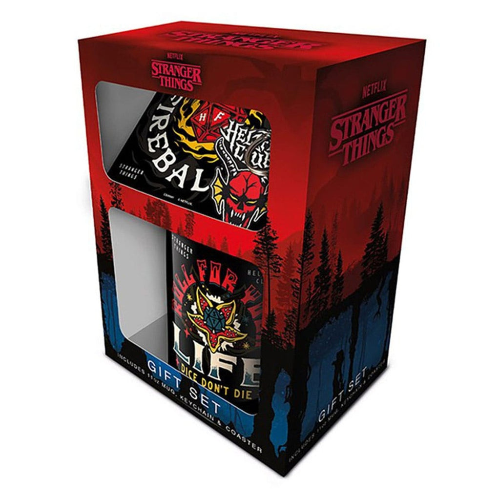 Image produit Stranger Things Set mug, sous-verre et porte-clé Hellfire