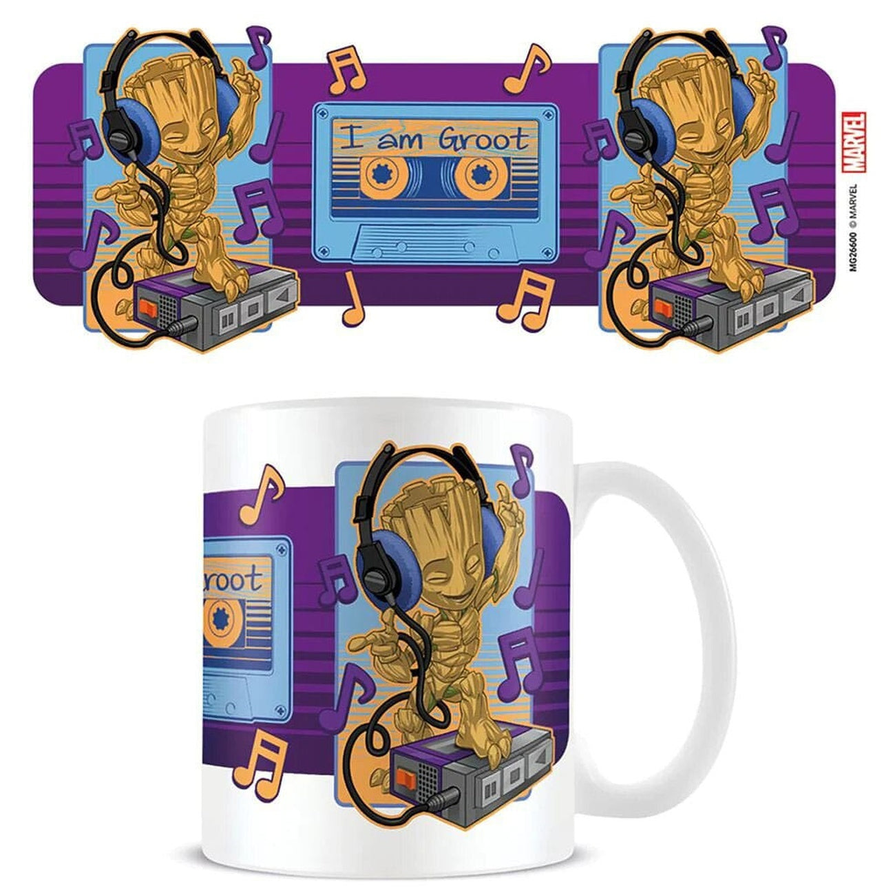 Image produit Mug Marvel Guardians of the Galaxy Groot Cassette