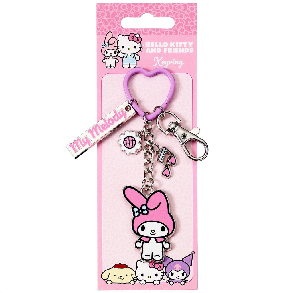Immagine del prodotto Portachiavi Hello Kitty con ciondolo My Melody 15 cm