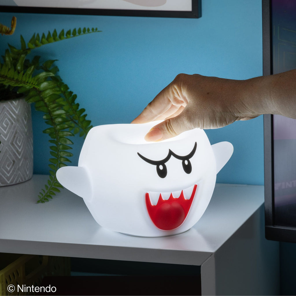 Image produit Super Mario Lampe Squishy Glo en silicone Boo 14 cm