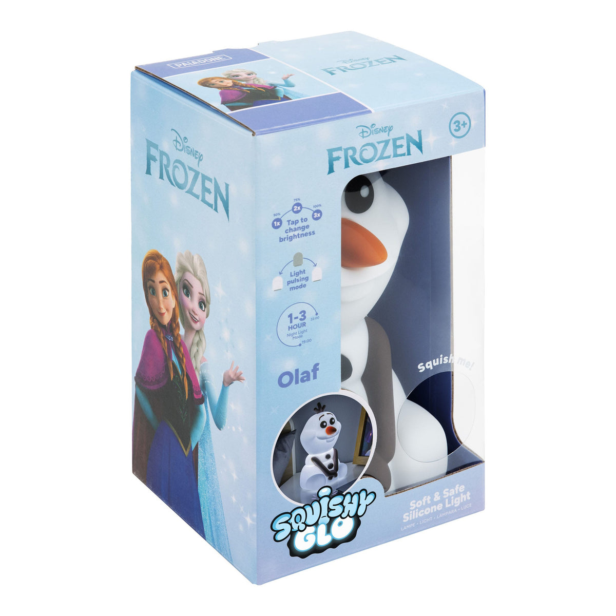 Produktbild Die Eiskönigin Völlig unverfroren Squishy Glo Silikon-Leuchte Olaf 15 cm