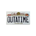 Image produit Retour vers le futur Plaque métallique Outatime Plaque d'immatriculation DeLorean