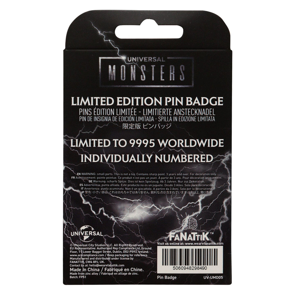 Image produit Pin’s Universal Monsters Édition Limitée