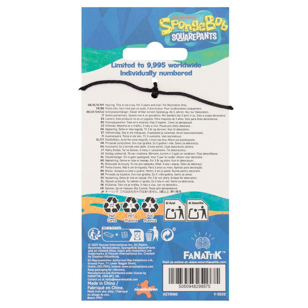 Produktbild SpongeBob Schwammkopf Schlüsselanhänger Driver License Limited Edition