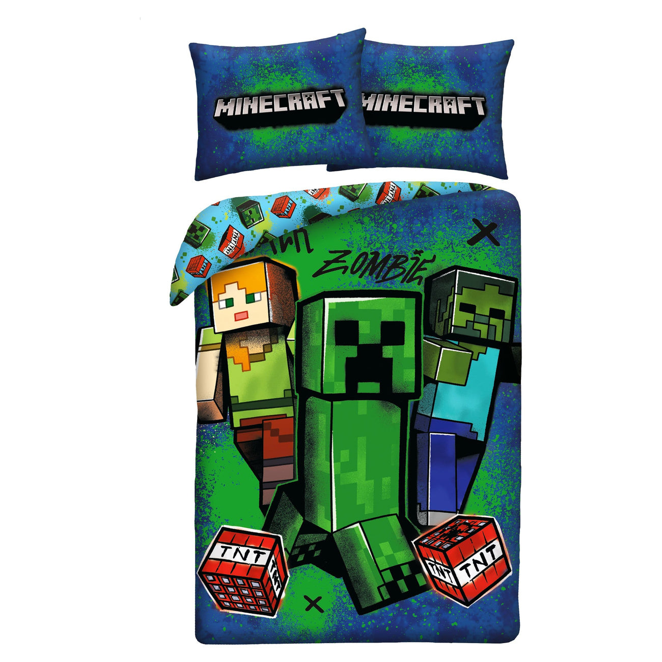 Produktbild Minecraft Bettwäsche Ver. 10 140 x 200 cm / 70 x 90 cm