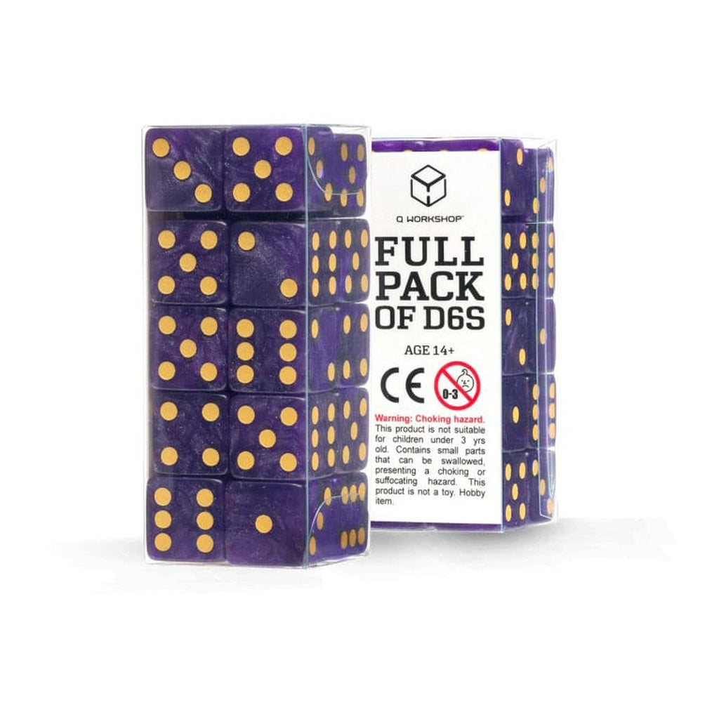Produktbild Q Workshop Würfel Set Full Pack D6 Shimmering Purple (20)
