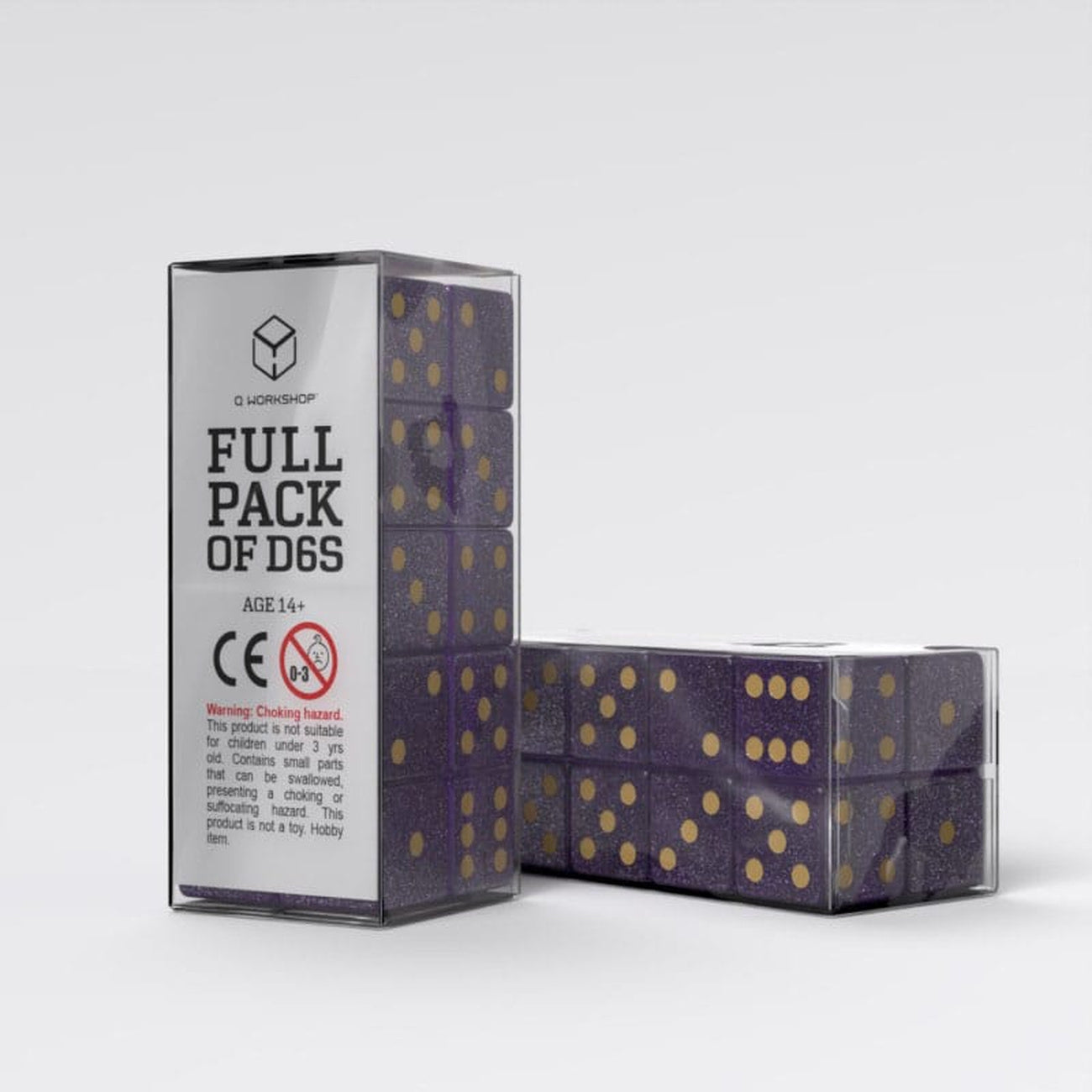 Produktbild Q Workshop Würfel Set Full Pack D6 Shimmering Purple (20)