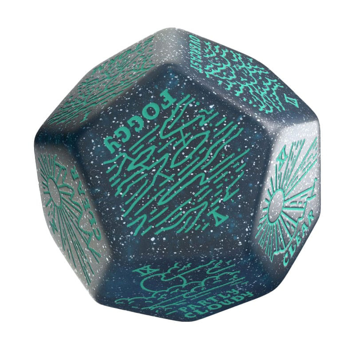 Image produit Viridian Dé Jumbo Weather Generator D12 Turquoise
