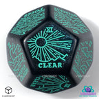 Image produit Viridian Dé Jumbo Weather Generator D12 Turquoise