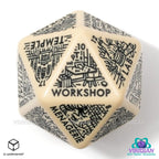 Produktbild Viridian Würfel Jumbo Würfel Dungeon Room Generator D20 Beige