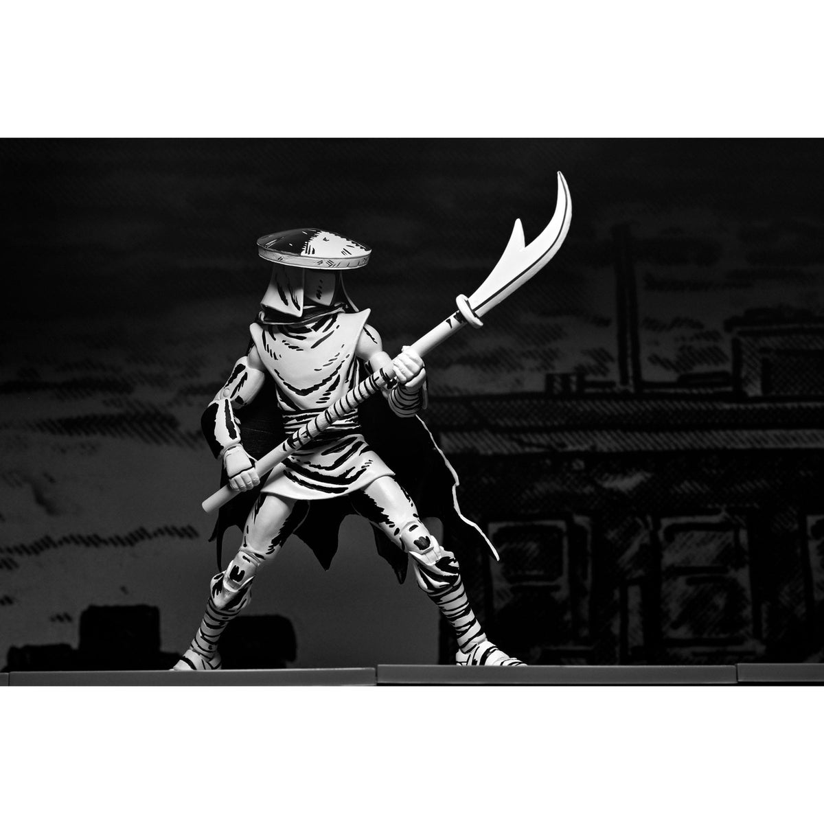 Produktbild Teenage Mutant Ninja Turtles Actionfigur Elite Foot Ninja Guard Black & White 18 cm