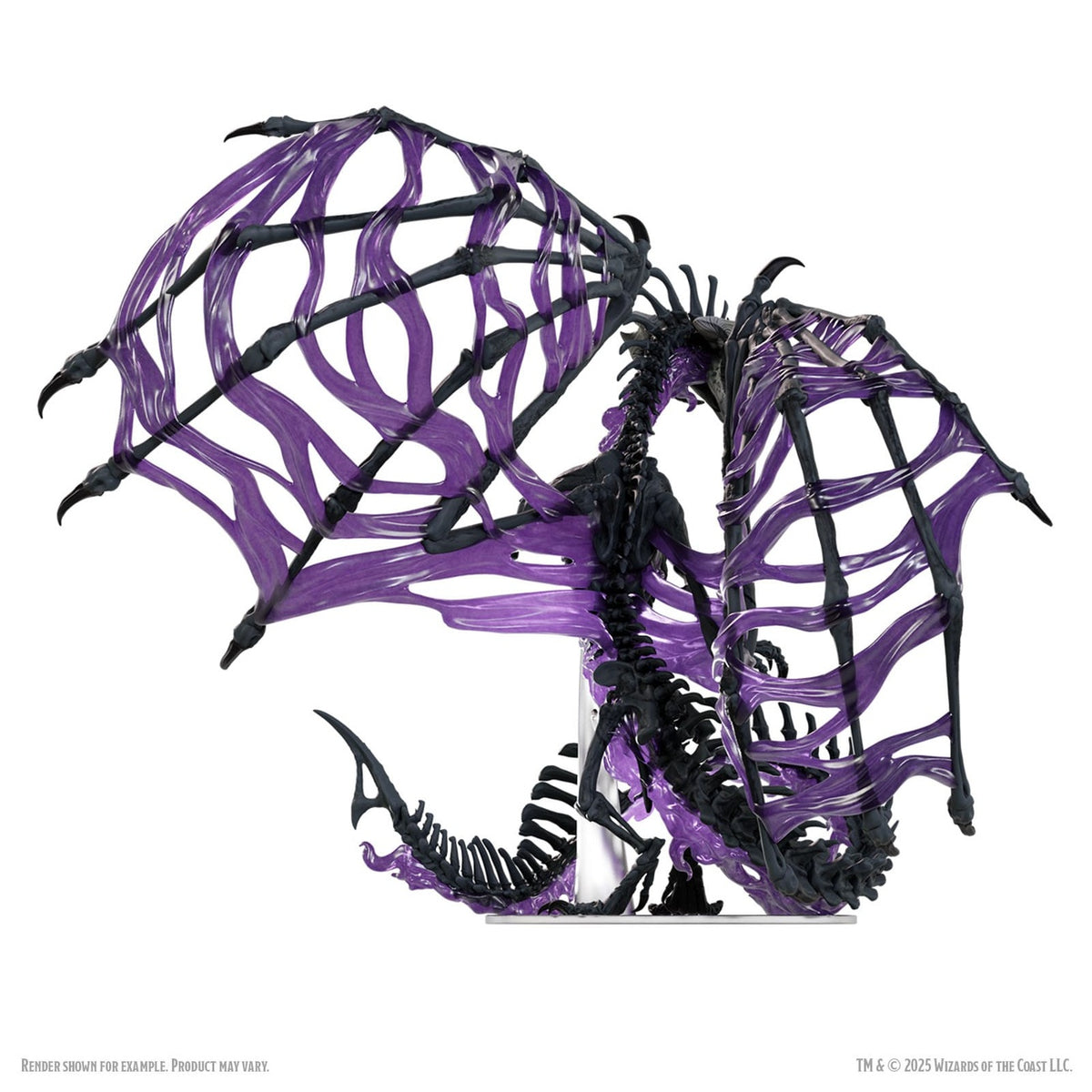 Immagine del prodotto D&D Icons of the Realms Miniature in scatola pre‑dipinte Black Dracolich 30 cm