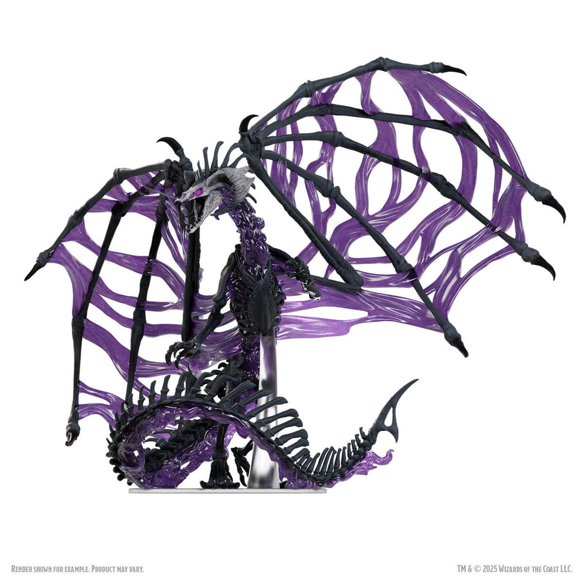 Immagine del prodotto D&D Icons of the Realms Miniature in scatola pre‑dipinte Black Dracolich 30 cm