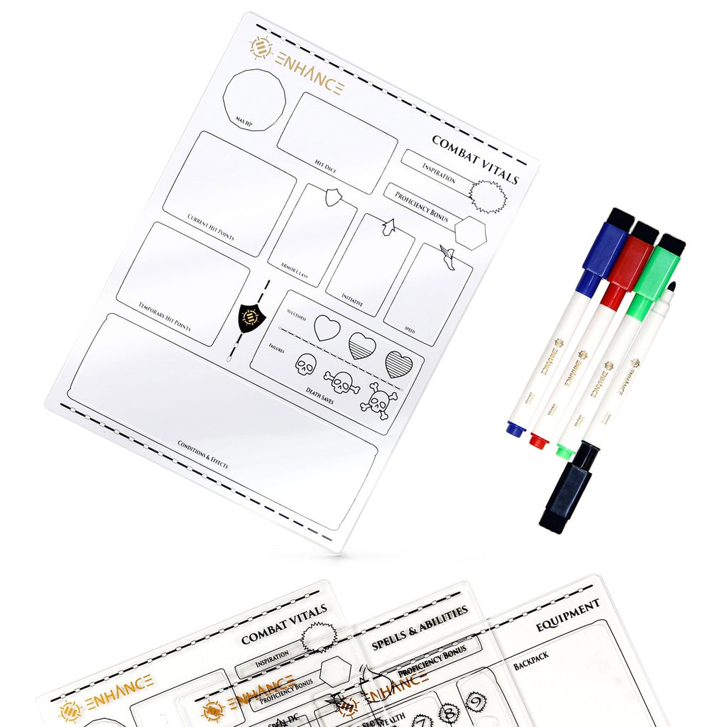 Produktbild Enhance RPG Series Acryl Charakterbögen Set *Englische Version*