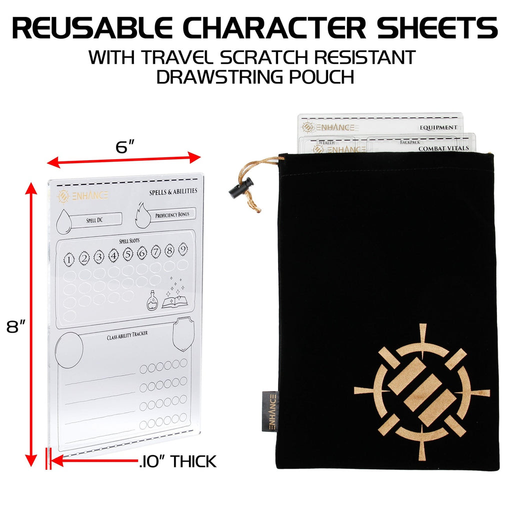Produktbild Enhance RPG Series Acryl Charakterbögen Set *Englische Version*