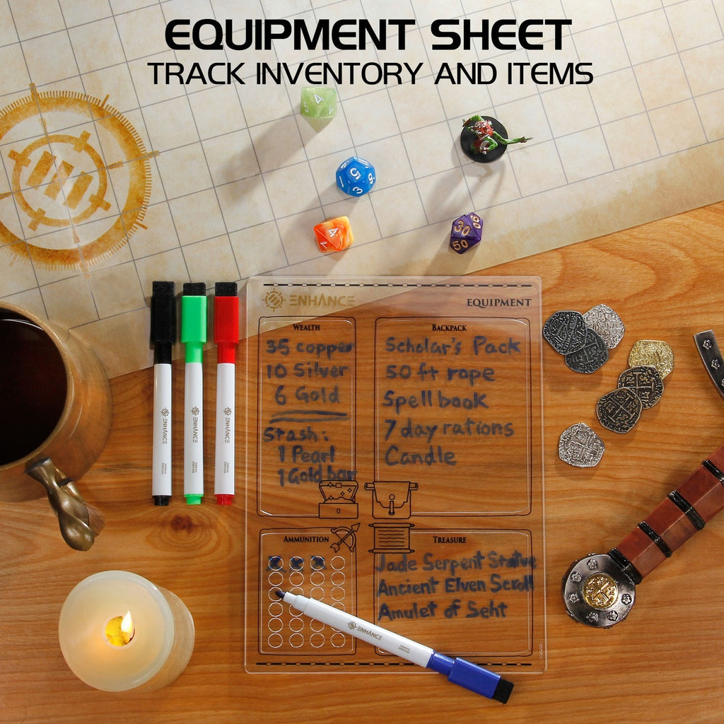 Produktbild Enhance RPG Series Acryl Charakterbögen Set *Englische Version*
