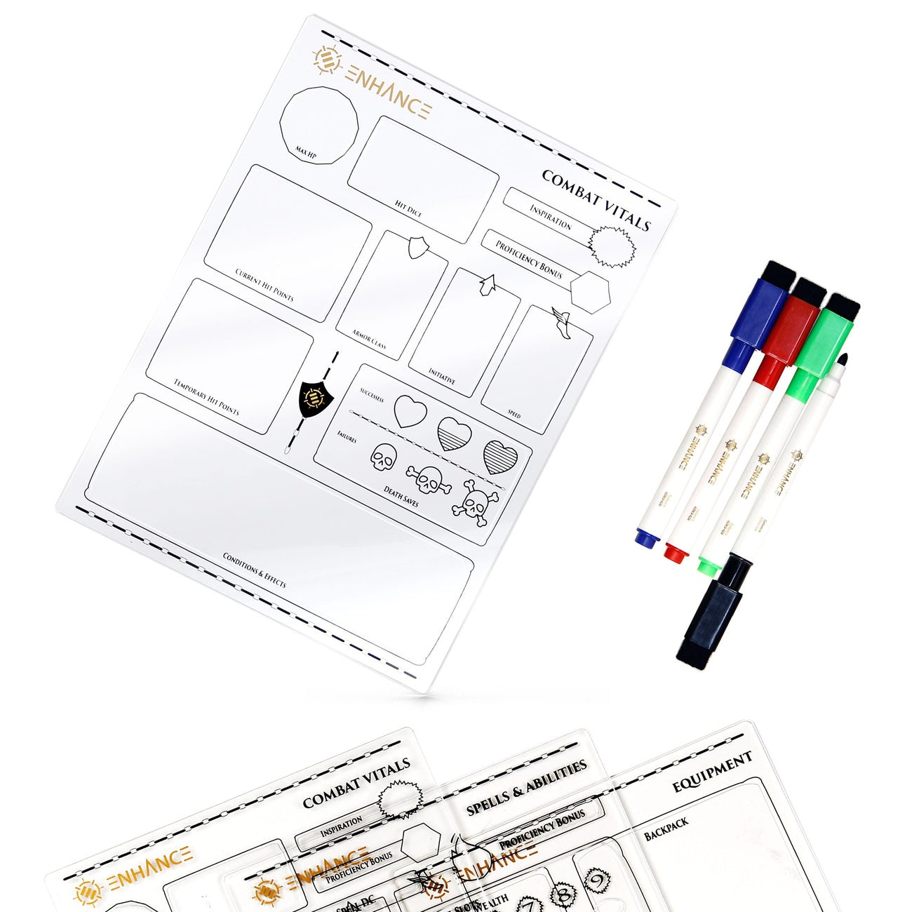Produktbild Enhance RPG Series Acryl Charakterbögen Set *Englische Version*