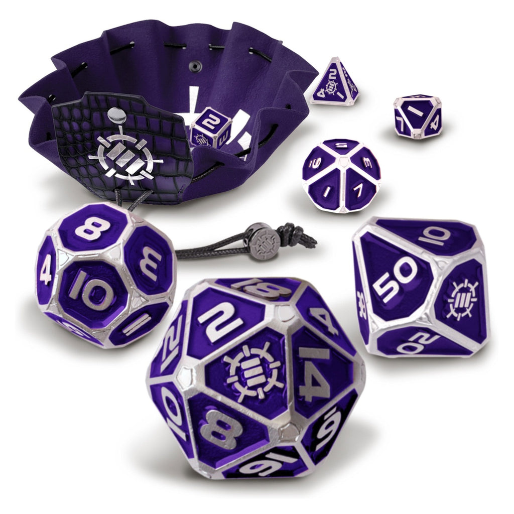 Image produit Enhance Tabletop Series Set de dés RPG métal violet (7)