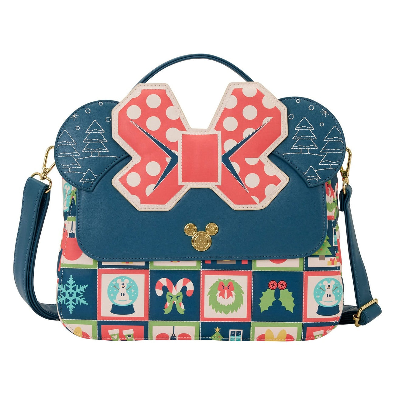 Image produit Disney by Loungefly Sac bandoulière Mickey and Minnie Holiday