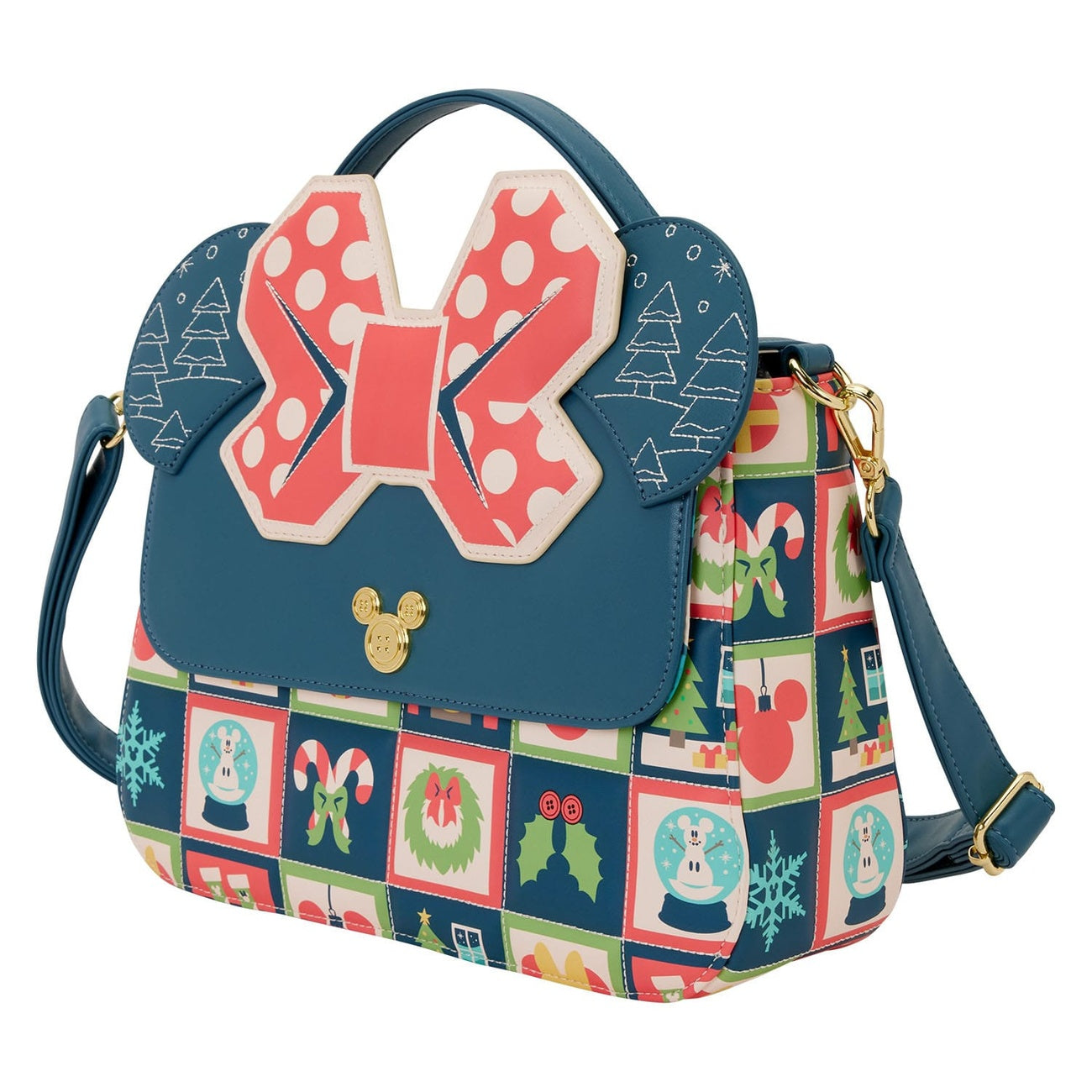 Image produit Disney by Loungefly Sac bandoulière Mickey and Minnie Holiday