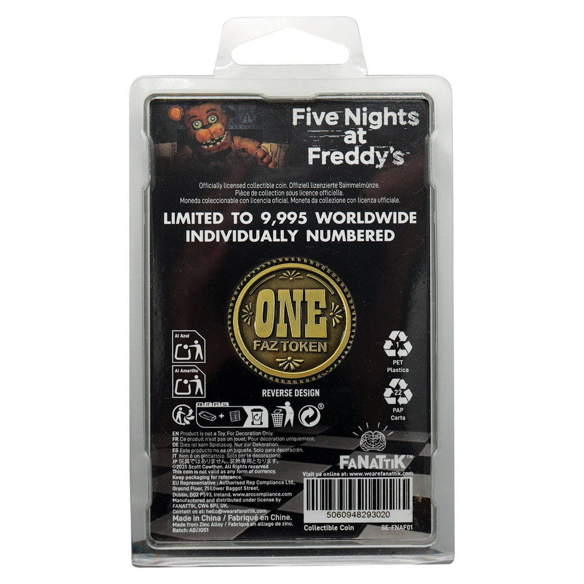 Image produit Five Nights at Freddy's Pièce de collection One Faz Token Édition Limitée