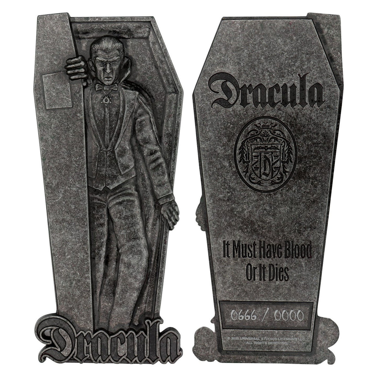 Immagine del prodotto Universal Monsters Lingotto in metallo Dracula Edizione Limitata