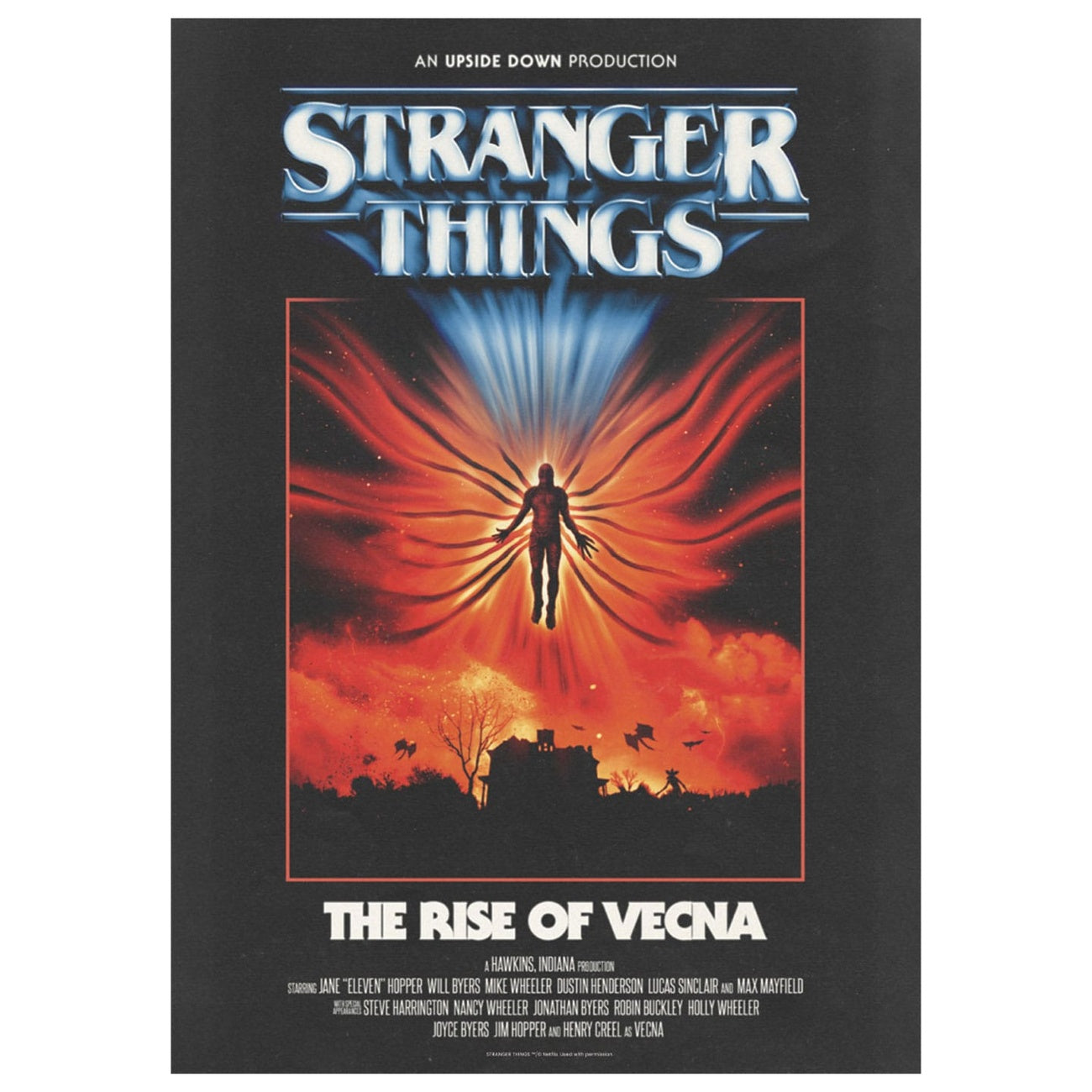 Immagine del prodotto Stranger Things Stampa artistica The Rise of Vecna Edizione Limitata 42 x 30 cm
