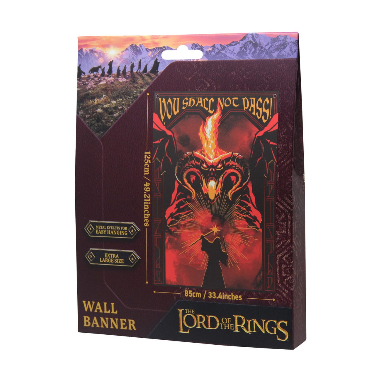 Image produit Le Seigneur des Anneaux Tenture murale You shall not pass! 125 x 85 cm