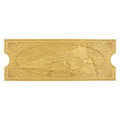 Image produit Le Pôle Express Billet de train réplique plaqué or 24 carats Édition limitée
