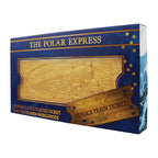 Image produit Le Pôle Express Billet de train réplique plaqué or 24 carats Édition limitée