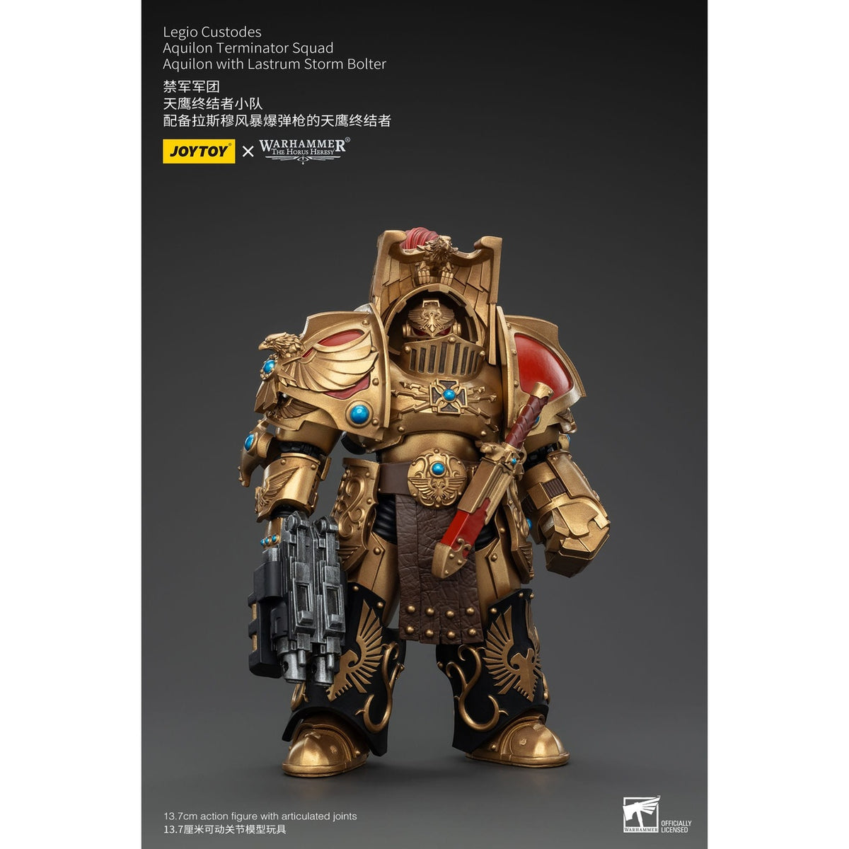 Immagine del prodotto Warhammer The Horus Heresy action figure 1/18 Legio Custodes Aquilon Terminator Squad Aquilon con Lastrum Storm Bolter 14