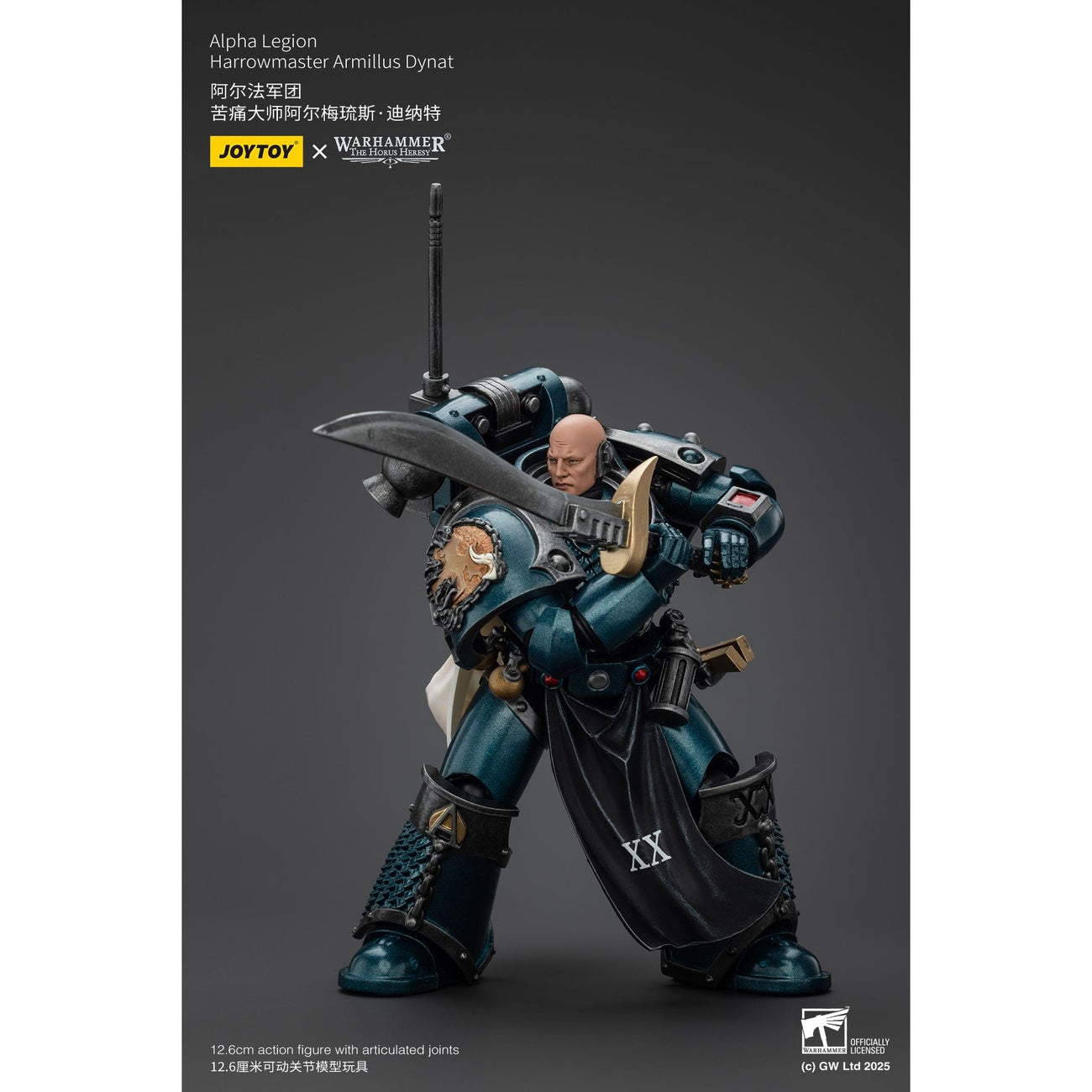 Produktbild Warhammer The Horus Heresy Actionfigur Alpha Legion Harrowmaster Armillus Dynat 20 cm
