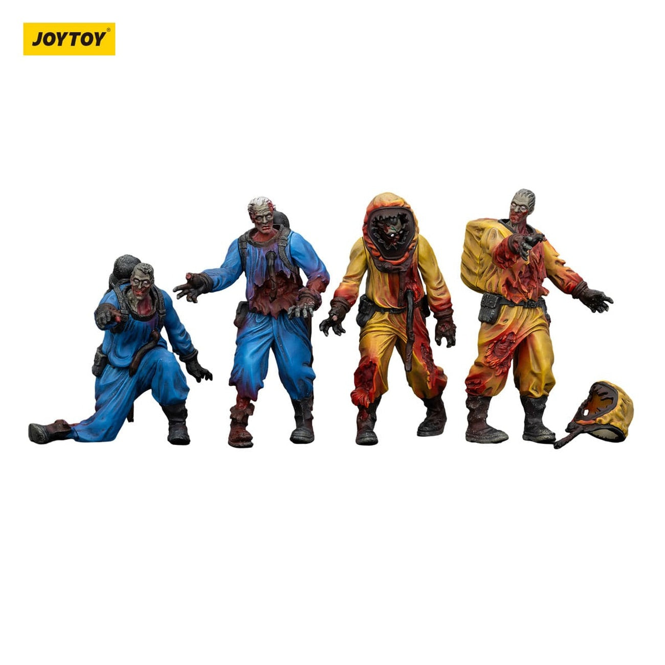Image produit Zombie Dark Source – Pack de 4 figurines d’action Biochemical Lab Team 8 cm