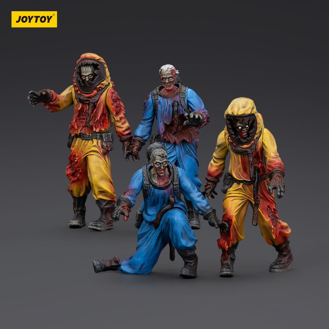 Image produit Zombie Dark Source – Pack de 4 figurines d’action Biochemical Lab Team 8 cm