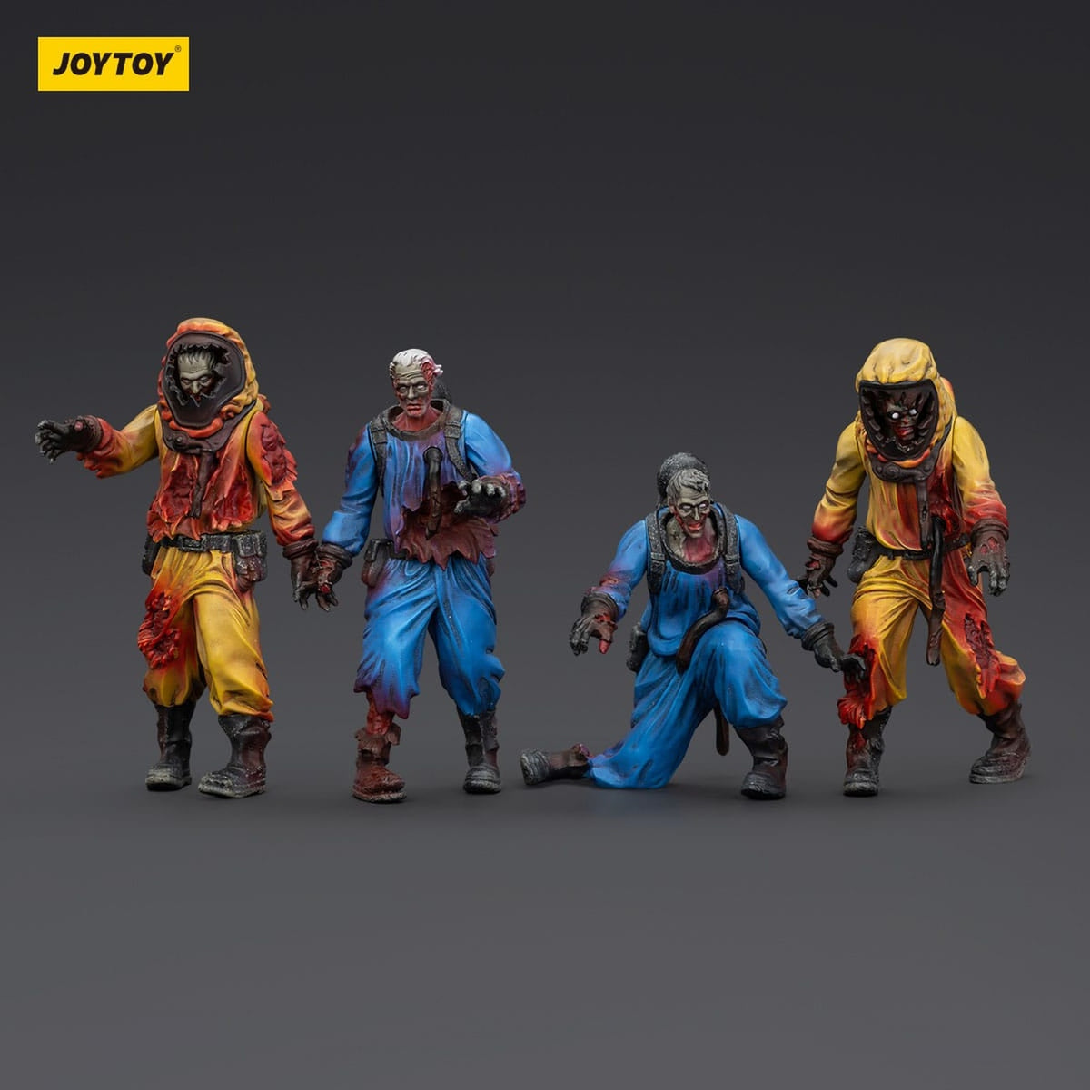 Image produit Zombie Dark Source – Pack de 4 figurines d’action Biochemical Lab Team 8 cm