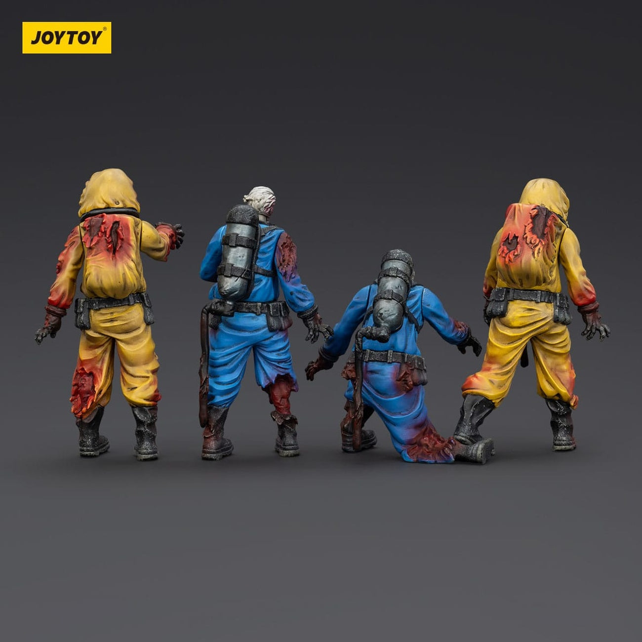Image produit Zombie Dark Source – Pack de 4 figurines d’action Biochemical Lab Team 8 cm
