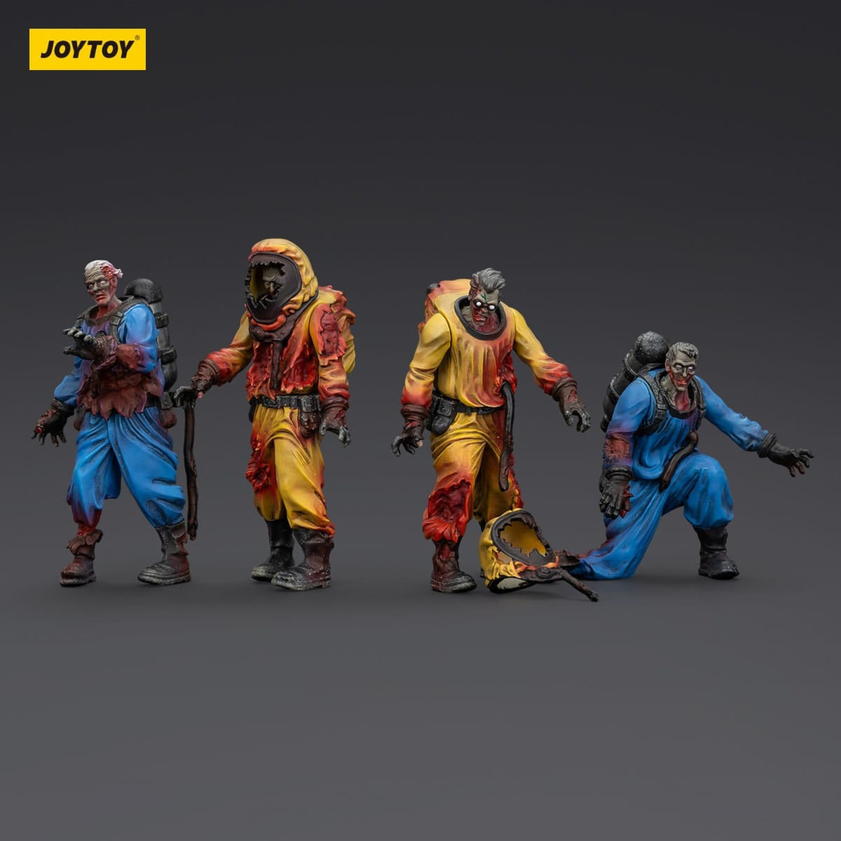 Image produit Zombie Dark Source – Pack de 4 figurines d’action Biochemical Lab Team 8 cm