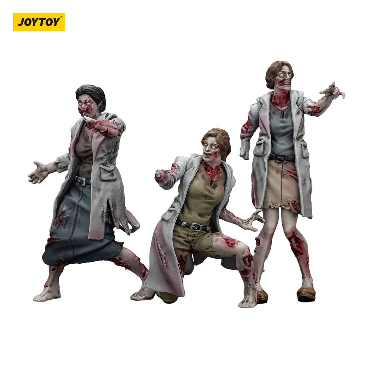 Image produit Figurines Zombie Dark Source Pack de 3 Medics 8 cm