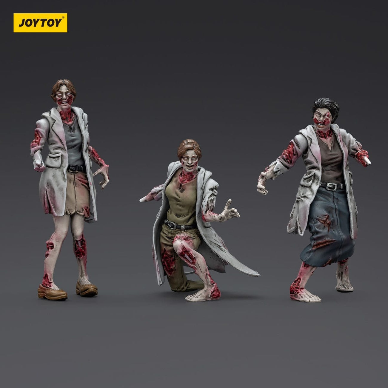 Image produit Figurines Zombie Dark Source Pack de 3 Medics 8 cm