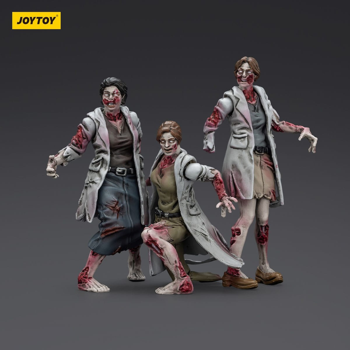 Image produit Figurines Zombie Dark Source Pack de 3 Medics 8 cm