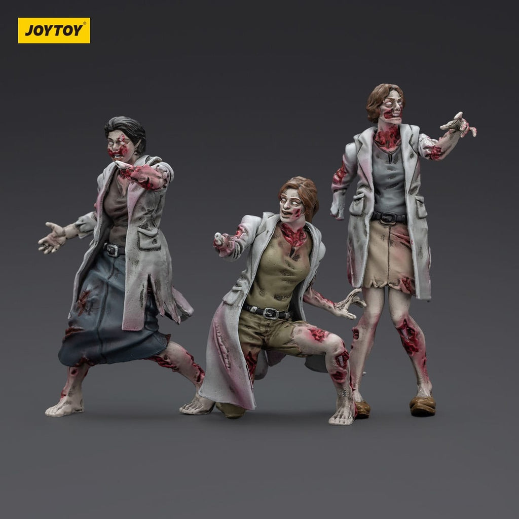 Image produit Figurines Zombie Dark Source Pack de 3 Medics 8 cm