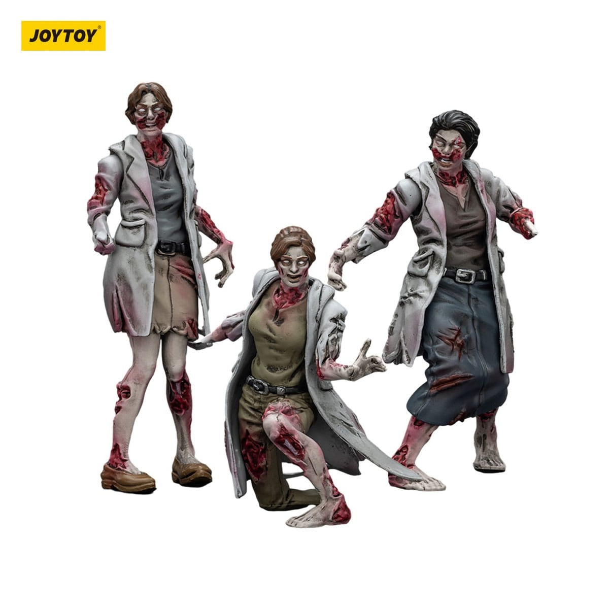 Image produit Figurines Zombie Dark Source Pack de 3 Medics 8 cm