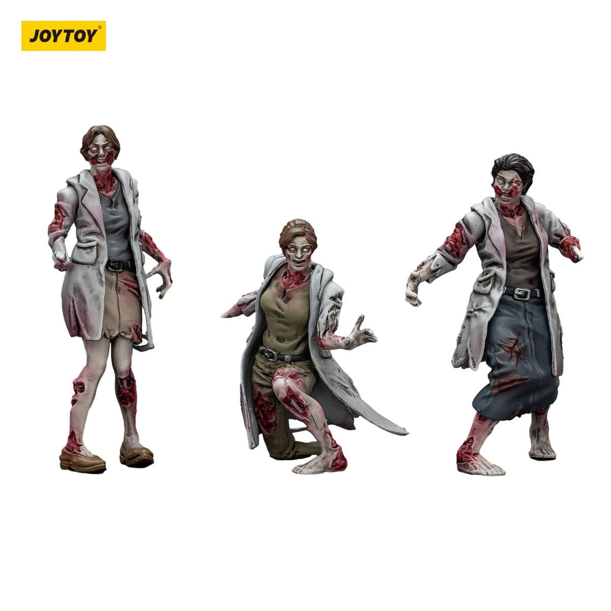 Image produit Figurines Zombie Dark Source Pack de 3 Medics 8 cm
