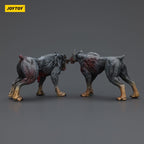 Image produit Zombie Dark Source figurines d’action pack de 2 Police Dogs 8 cm
