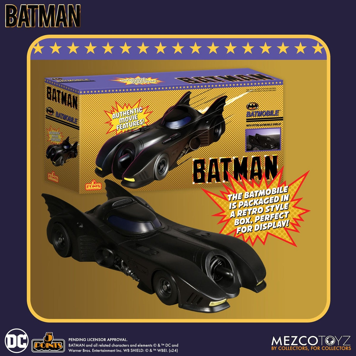 Immagine del prodotto Batman (1989) veicolo Batmobile 5 Points