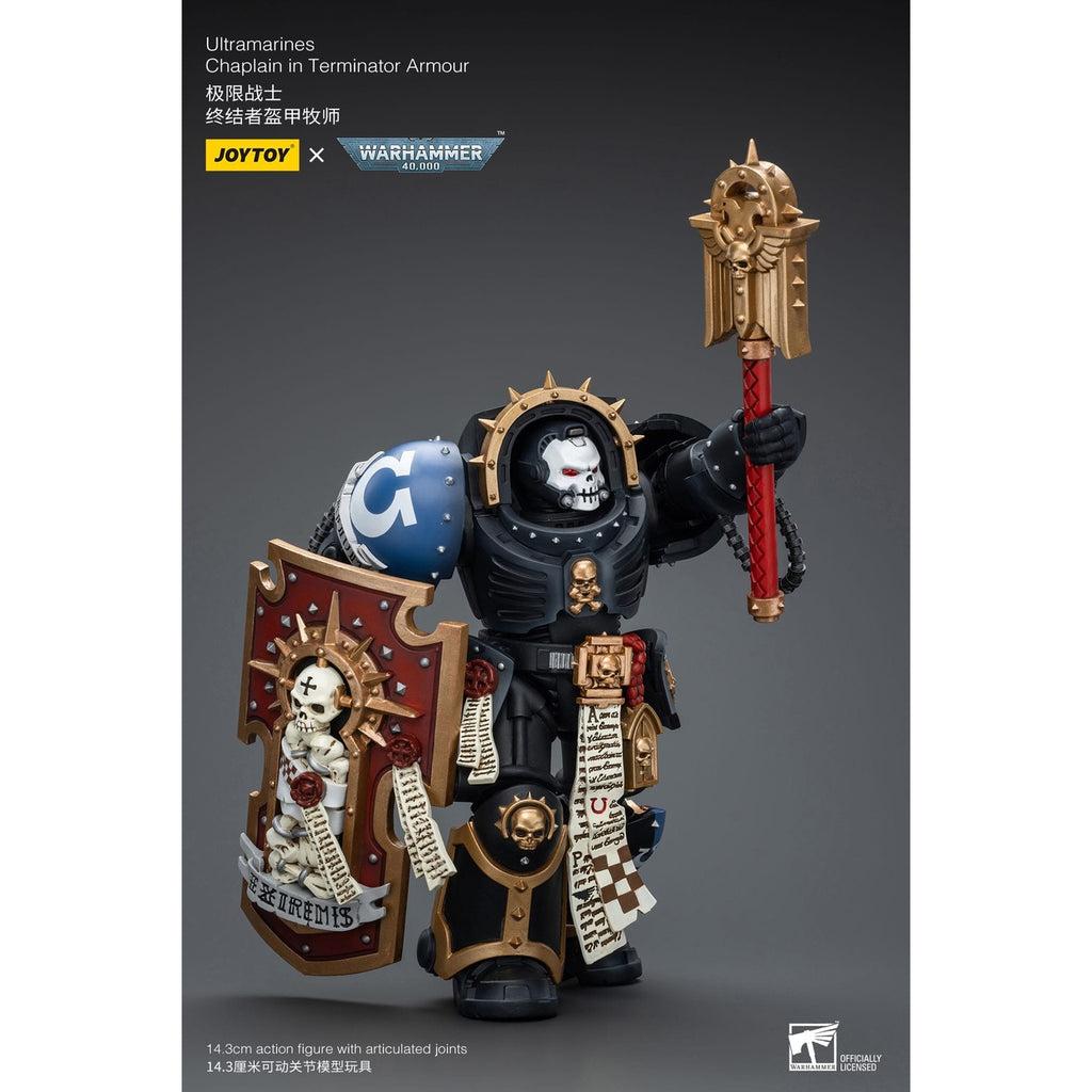 Produktbild Warhammer 40k Actionfigur 1/18 Ultramarines Chaplain in Terminator Armour 12 cm