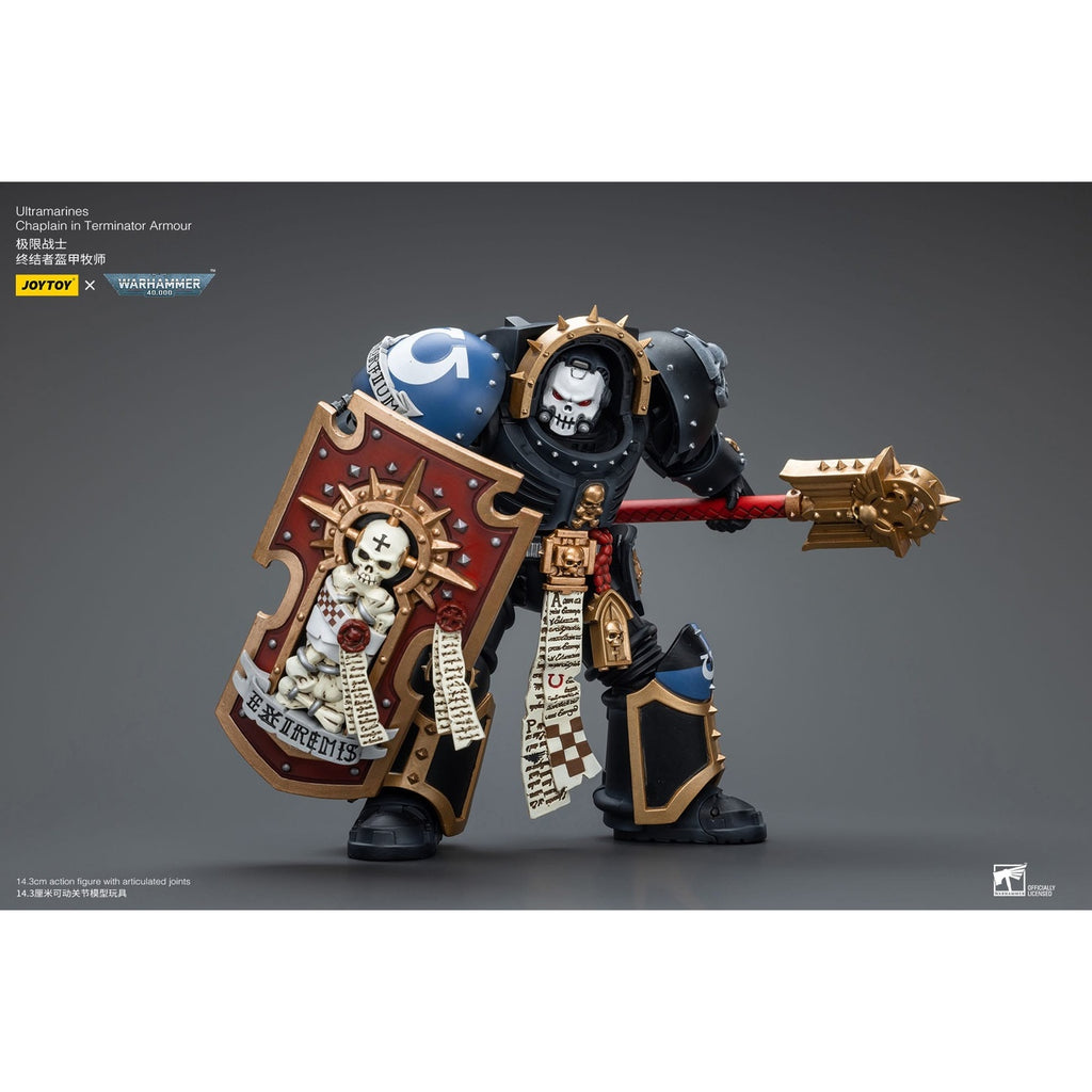 Produktbild Warhammer 40k Actionfigur 1/18 Ultramarines Chaplain in Terminator Armour 12 cm
