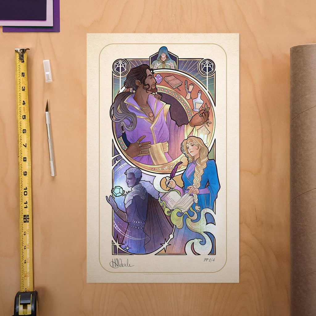 Immagine del prodotto Critical Role Stampa d’arte Matthew Mercer: 10th Anniversary Art Nouveau Illustrations 46 x 28 cm – senza cornice
