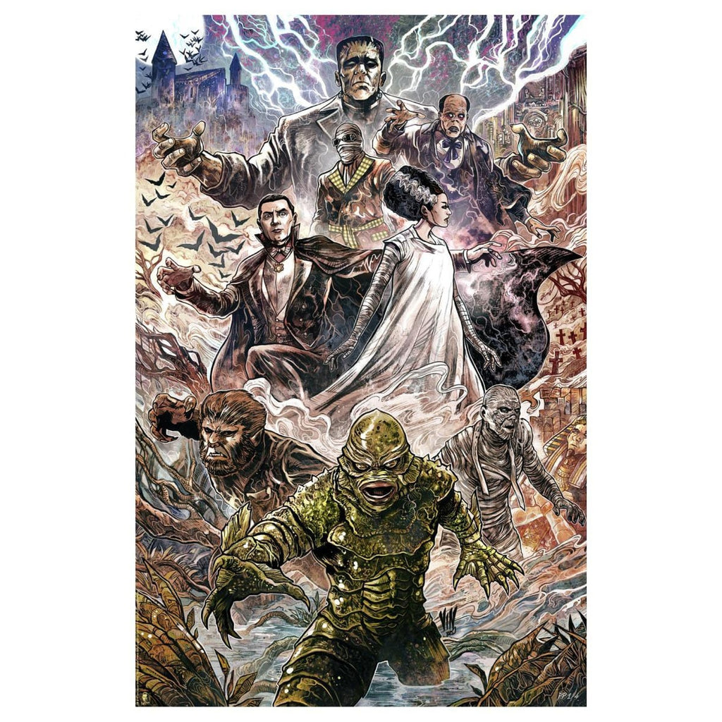 Image produit Universal Monsters Affiche d'art Universal Monsters par Vincenzo Riccardi 61 x 41 cm - non encadrée