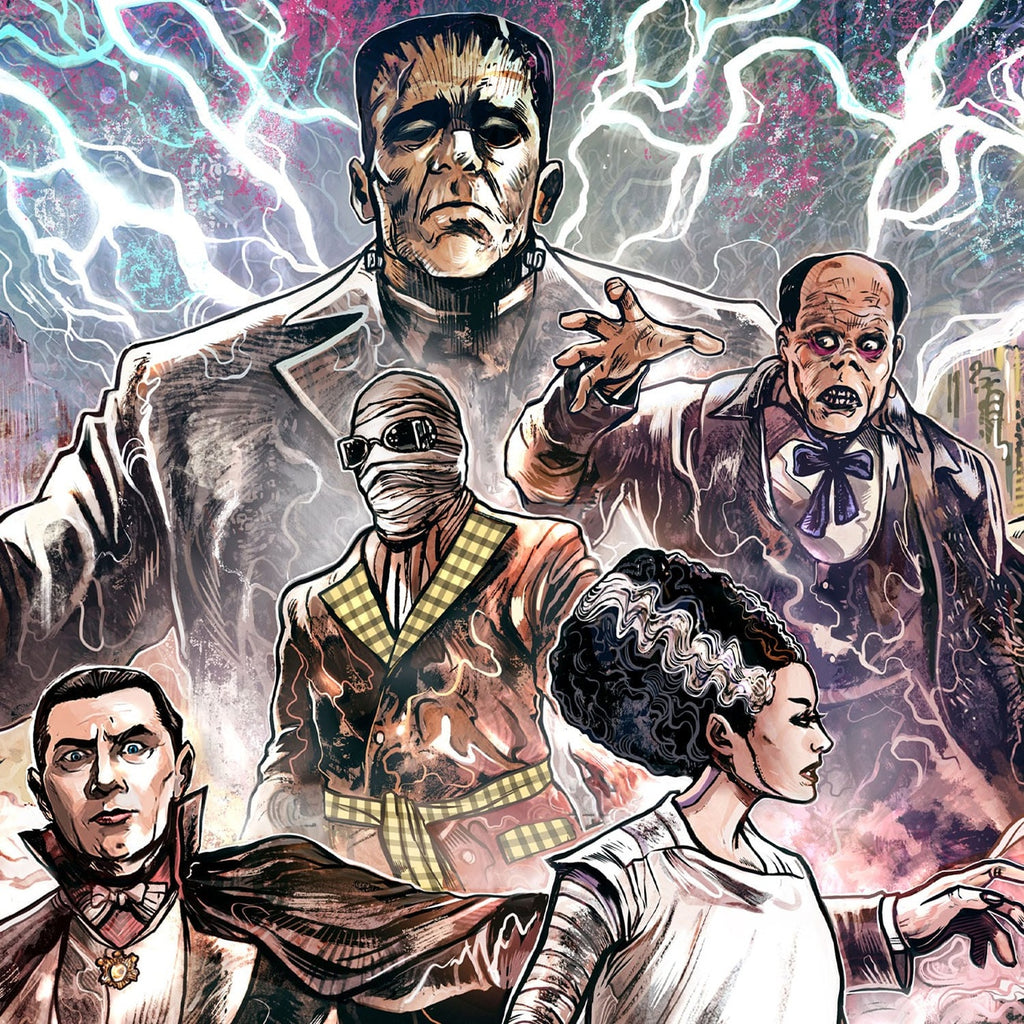Image produit Universal Monsters Affiche d'art Universal Monsters par Vincenzo Riccardi 61 x 41 cm - non encadrée
